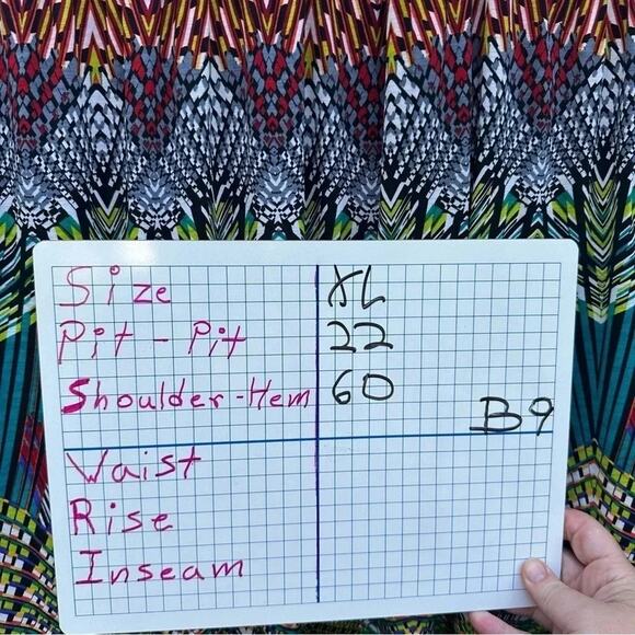 Moa Moa Maxi Dress with cap sleeves colorful - Picture 4 of 4